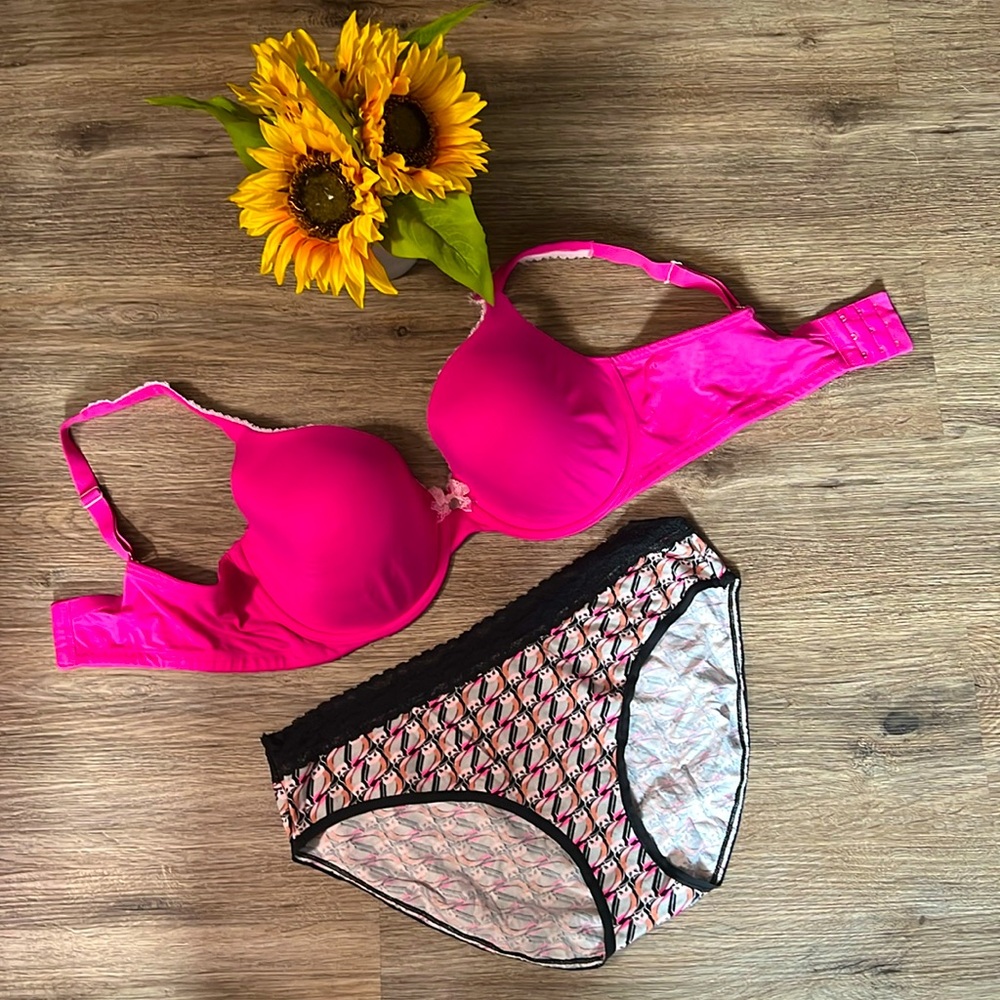 Lined perfect coverage Body by Victoria & cotton brief set